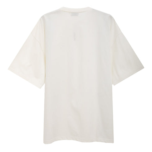 Anglan Stack Logo Half Tee Ivory 6109100010 Degli Uberti
